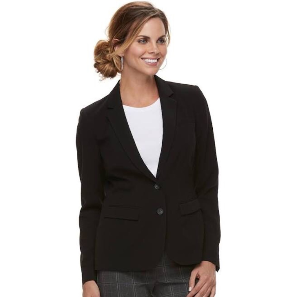 Black business blazer.